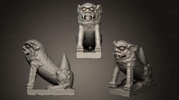 3D model Lion Statue011 M (STL)